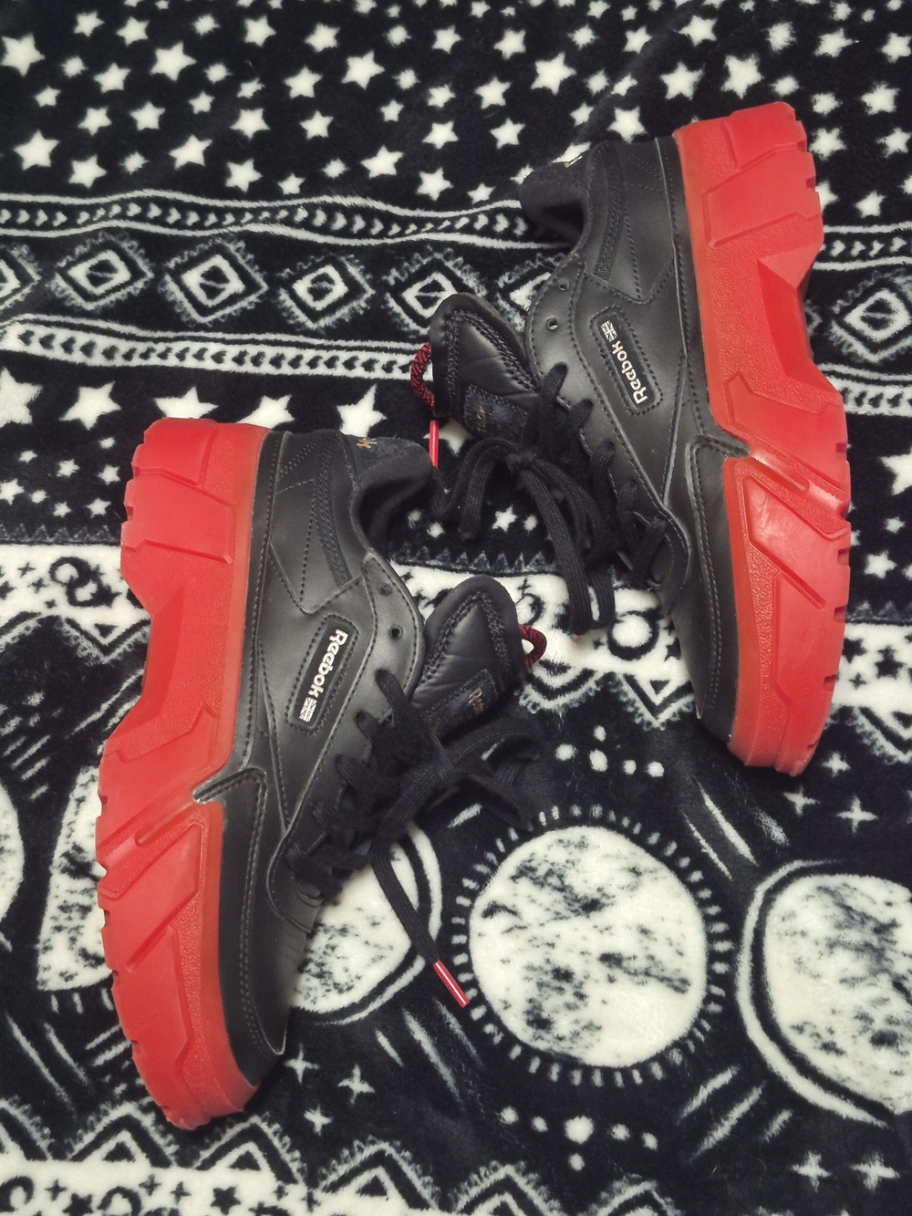 Cardi B X Reebox Red & Black Shoes